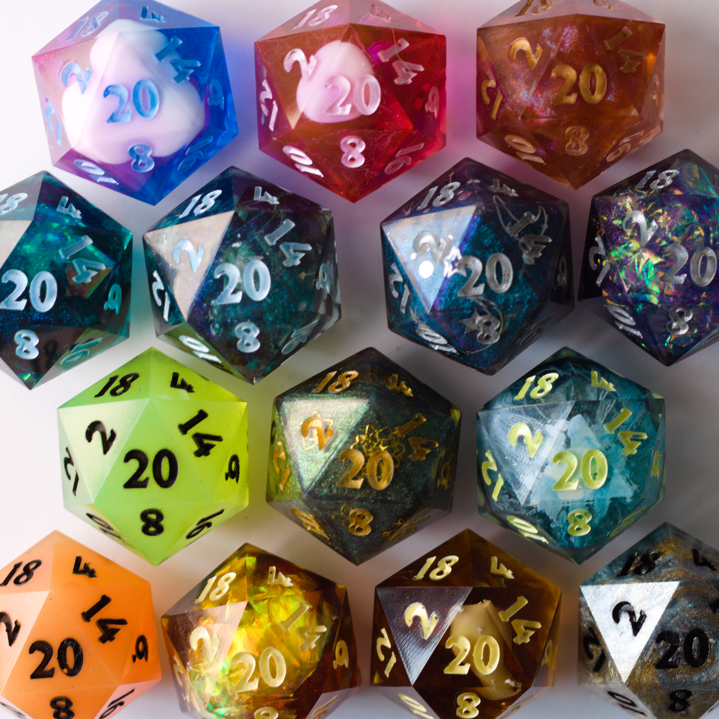 Custom d20 pair