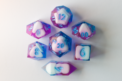 "Vicious Mockery" 7 piece dice set