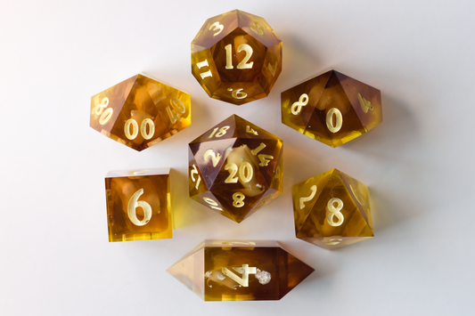 "Flurry of Blows" 7 piece dice set