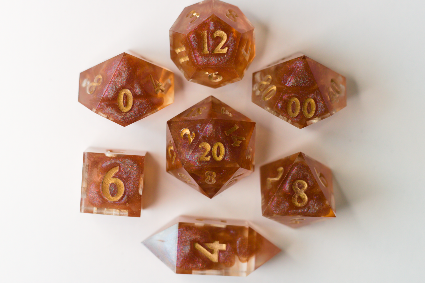 "Reckless Attack" 7 piece dice set