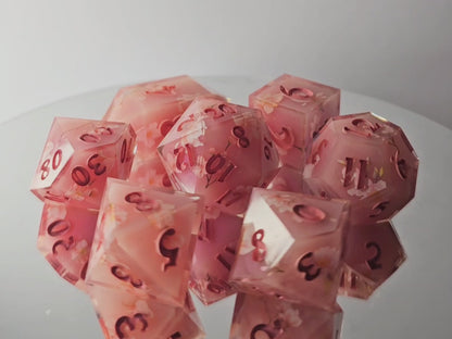 "Blossom" 7 piece dice set