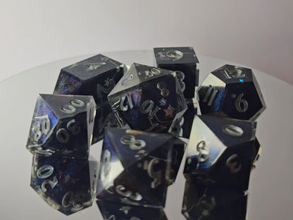 "Starry Form" 7 piece dice set