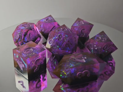 "Fairy Dust" 7 piece dice set